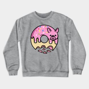 Strawberry donut dog Crewneck Sweatshirt